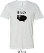 Black Sheep of the Family Funny Mens Tri Blend V-neck Shirt