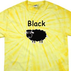 Black Sheep of the Family Funny Spider Tie Dye Shirt