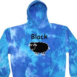 Black Sheep of the Family Funny Tie Dye Hoodie
