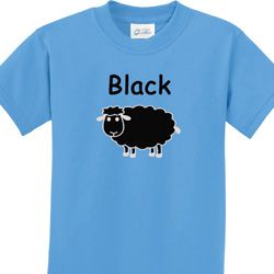 Black Sheep of the Family Kids Funny Shirts