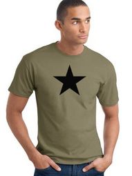 Black Star Adult Tee Shirt