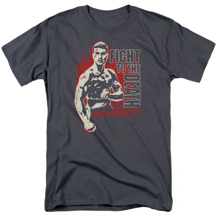 Bloodsport Shirt To The Death Charcoal Tee T-Shirt