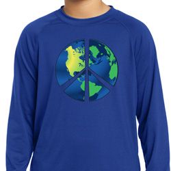 Blue Earth Peace Kids Dry Wicking Long Sleeve Shirt
