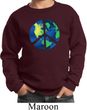 Blue Earth Peace Kids Sweat Shirt