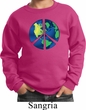 Blue Earth Peace Kids Sweat Shirt
