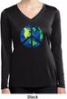 Blue Earth Peace Ladies Dry Wicking Long Sleeve Shirt