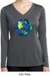 Blue Earth Peace Ladies Dry Wicking Long Sleeve Shirt