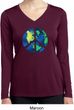 Blue Earth Peace Ladies Dry Wicking Long Sleeve Shirt