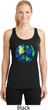Blue Earth Peace Ladies Dry Wicking Racerback Tank Top