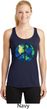 Blue Earth Peace Ladies Dry Wicking Racerback Tank Top