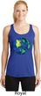 Blue Earth Peace Ladies Dry Wicking Racerback Tank Top