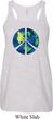 Blue Earth Peace Ladies Flowy Racerback Tanktop