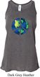 Blue Earth Peace Ladies Flowy Racerback Tanktop