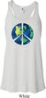 Blue Earth Peace Ladies Flowy Racerback Tanktop