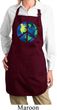 Blue Earth Peace Ladies Full Length Apron with Pockets