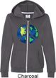 Blue Earth Peace Ladies Full Zip Hoodie