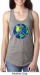 Blue Earth Peace Ladies Ideal Tank Top