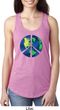 Blue Earth Peace Ladies Ideal Tank Top