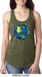 Blue Earth Peace Ladies Ideal Tank Top