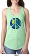 Blue Earth Peace Ladies Ideal Tank Top