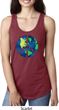 Blue Earth Peace Ladies Ideal Tank Top