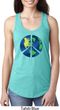Blue Earth Peace Ladies Ideal Tank Top