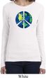 Blue Earth Peace Ladies Long Sleeve Shirt
