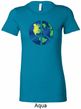 Blue Earth Peace Ladies Longer Length Shirt
