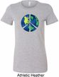 Blue Earth Peace Ladies Longer Length Shirt