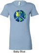Blue Earth Peace Ladies Longer Length Shirt