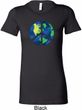 Blue Earth Peace Ladies Longer Length Shirt