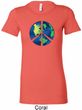 Blue Earth Peace Ladies Longer Length Shirt