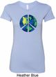 Blue Earth Peace Ladies Longer Length Shirt
