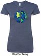Blue Earth Peace Ladies Longer Length Shirt