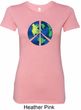 Blue Earth Peace Ladies Longer Length Shirt