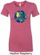 Blue Earth Peace Ladies Longer Length Shirt