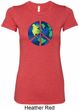 Blue Earth Peace Ladies Longer Length Shirt