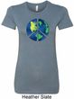 Blue Earth Peace Ladies Longer Length Shirt