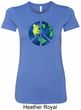 Blue Earth Peace Ladies Longer Length Shirt