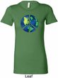 Blue Earth Peace Ladies Longer Length Shirt