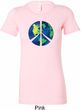 Blue Earth Peace Ladies Longer Length Shirt