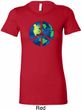 Blue Earth Peace Ladies Longer Length Shirt
