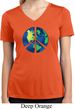 Blue Earth Peace Ladies Moisture Wicking V-neck Shirt