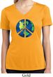 Blue Earth Peace Ladies Moisture Wicking V-neck Shirt
