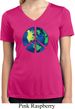 Blue Earth Peace Ladies Moisture Wicking V-neck Shirt