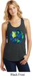 Blue Earth Peace Ladies Racerback Tank Top