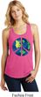 Blue Earth Peace Ladies Racerback Tank Top