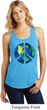 Blue Earth Peace Ladies Racerback Tank Top