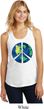 Blue Earth Peace Ladies Racerback Tank Top