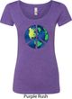 Blue Earth Peace Ladies Scoop Neck Shirt